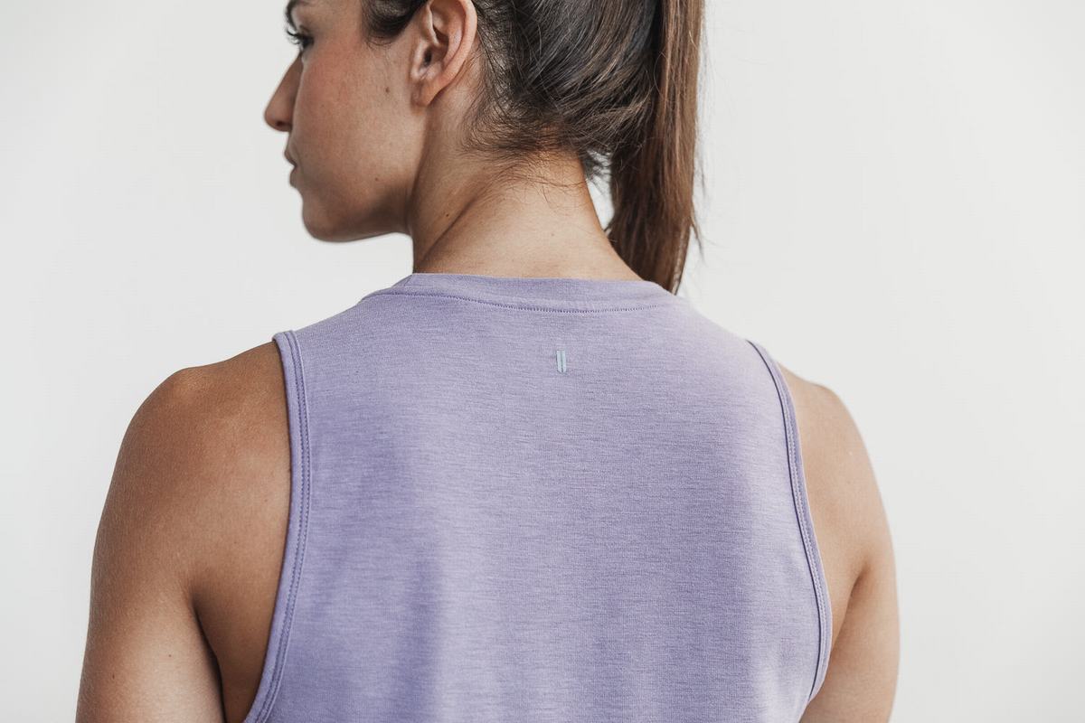 Lavender Women's Nobull Muscle Tank Tops | USA382507