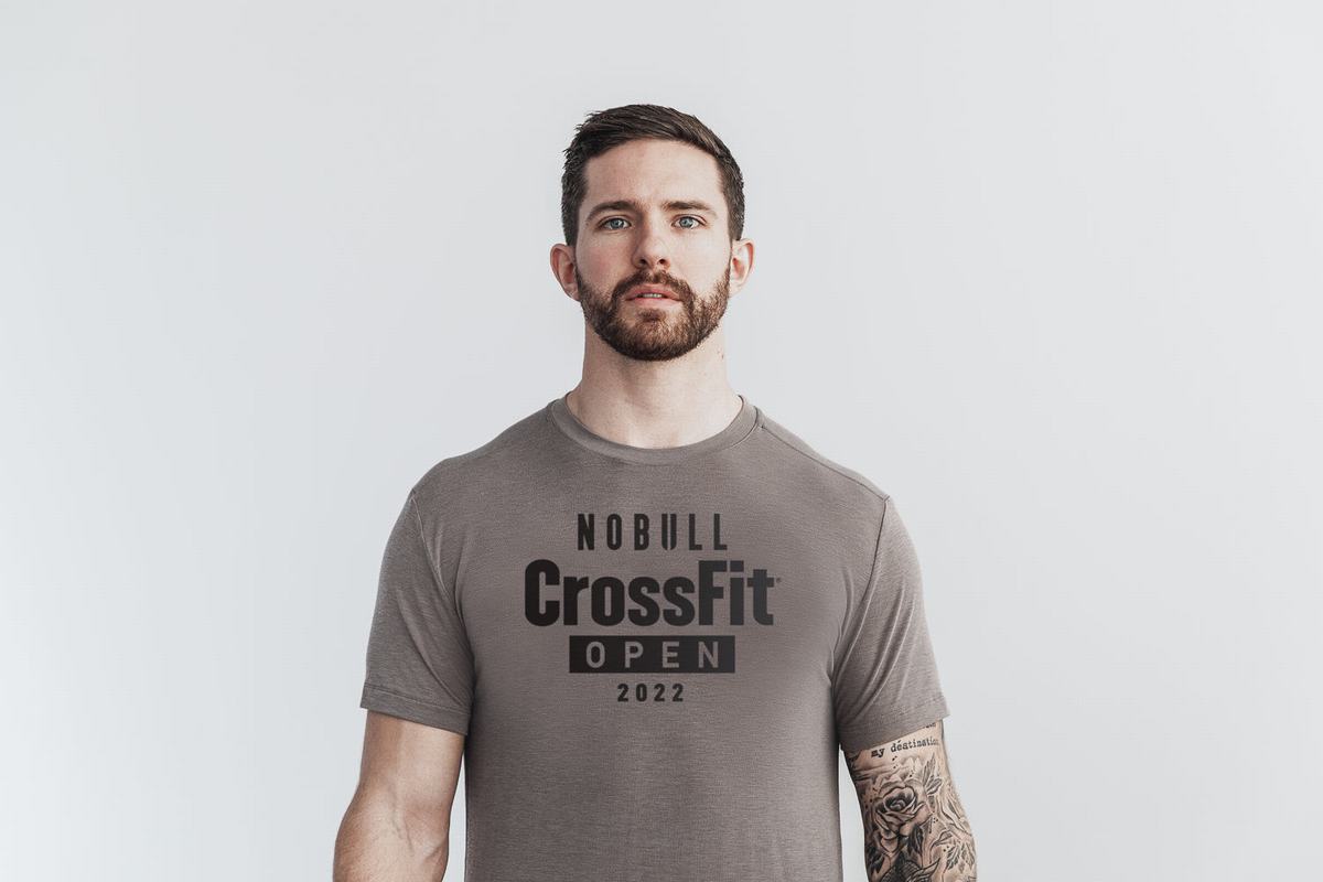 Light Brown Men\'s Nobull Crossfit Open® 2022 T Shirts | USA174308