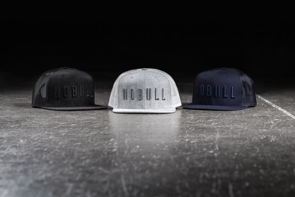 Light Grey Men's Nobull Flat-Brim Trucker Hats | USA624837