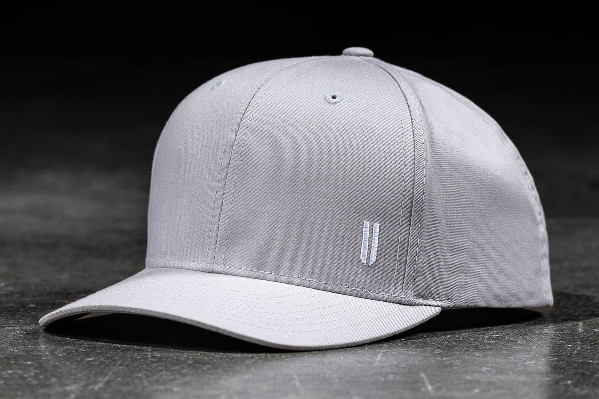 Light Grey Men's Nobull Horns Classic Hats | USA728396