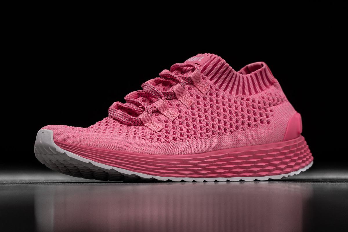 Light Pink Women's Nobull Knit Runner Running Shoes | USA624709