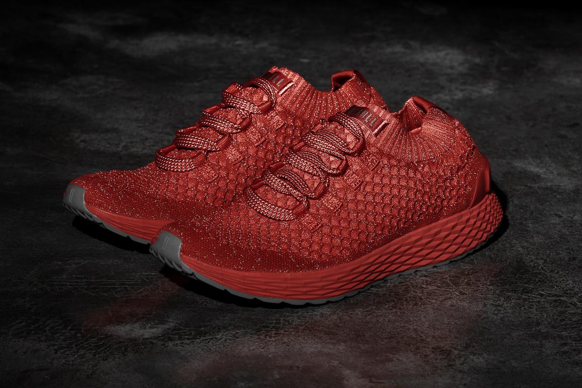 Light Red Men's Nobull Knit Runner Running Shoes | USA089176