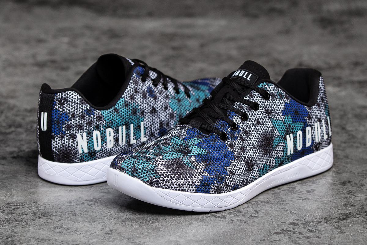 Midnight Floral Men\'s Nobull Superfabric Trainers | USA170829