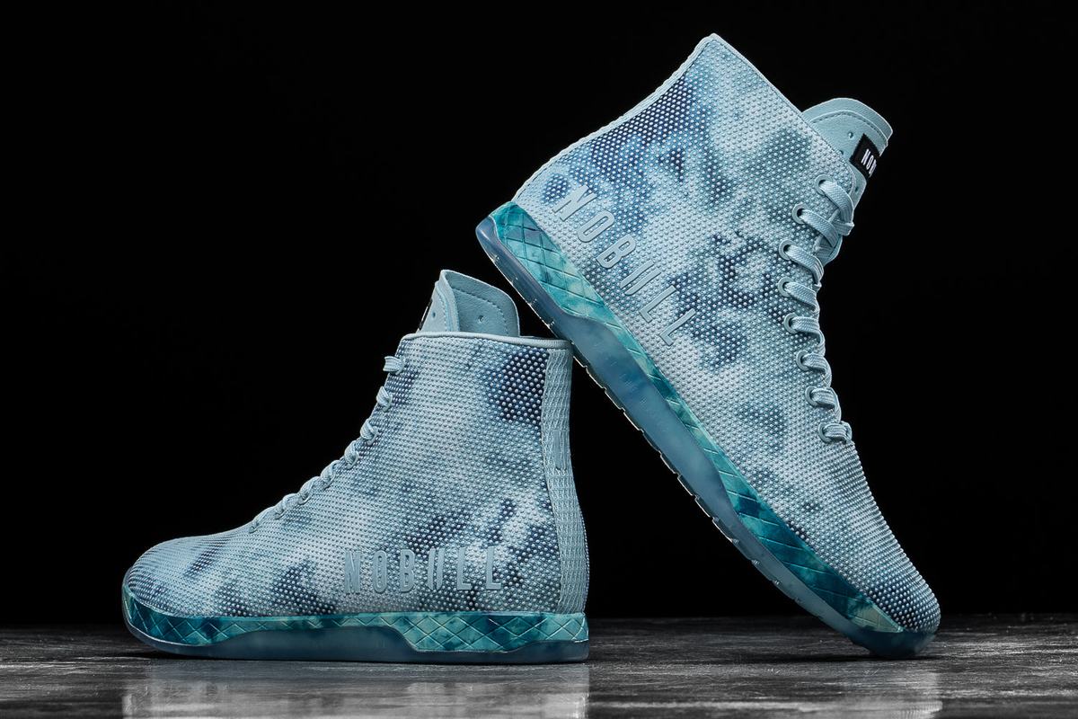 Mint Men's Nobull Superfabric High-Top Tie-Dye Trainers | USA076815