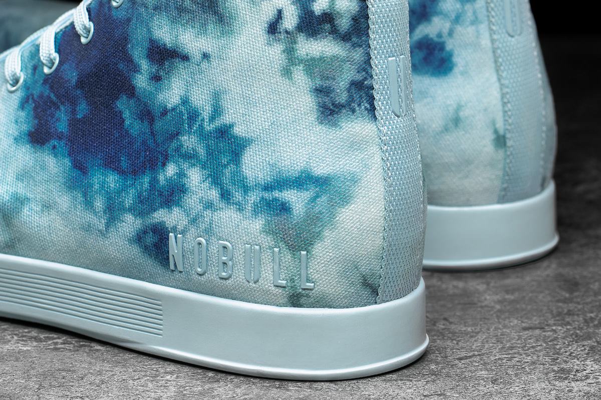 Mint Men's Nobull Tie-Dye Canvas Mid Trainers | USA806512