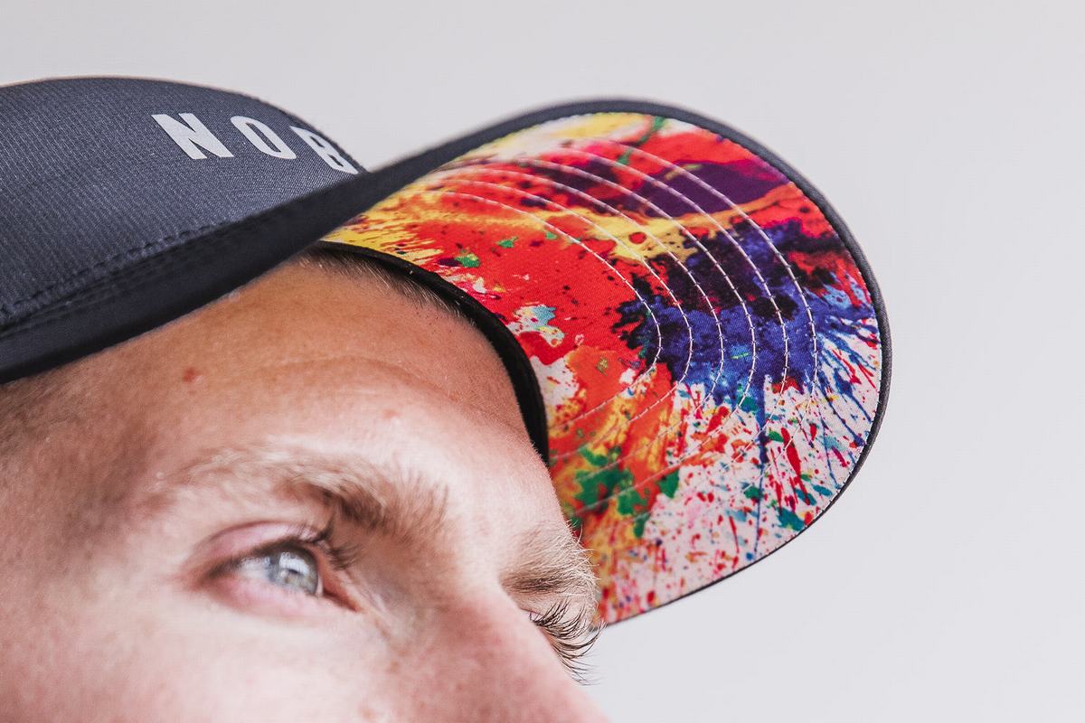 Multicolor Men's Nobull Performance Pride Art Work Hats | USA120786