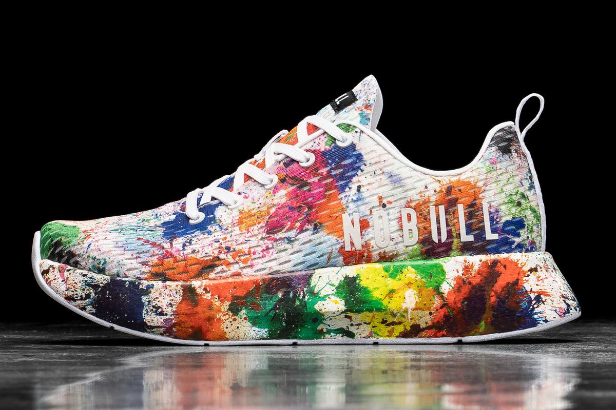 Multicolor Men's Nobull Pride Art Work Runner Running Shoes | USA176824