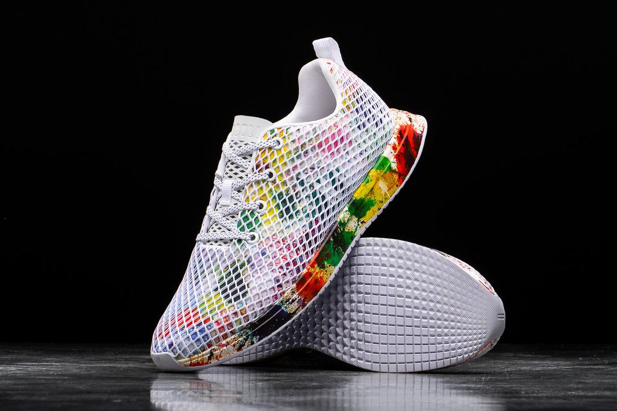 Multicolor Women's Nobull Pride Art Work Mesh Runner Running Shoes | USA705189