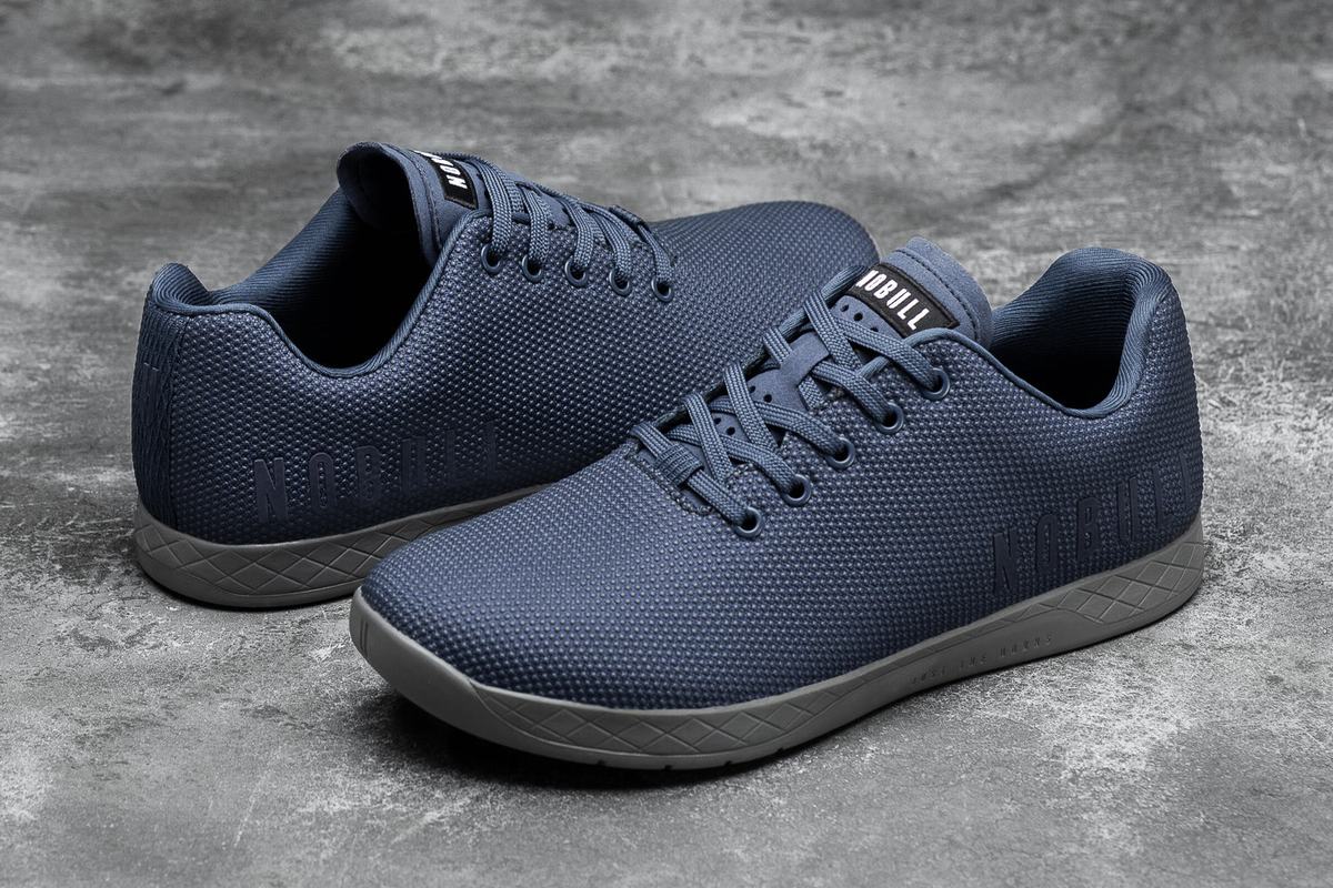 Navy Dark Grey Men's Nobull Superfabric Trainers | USA947380