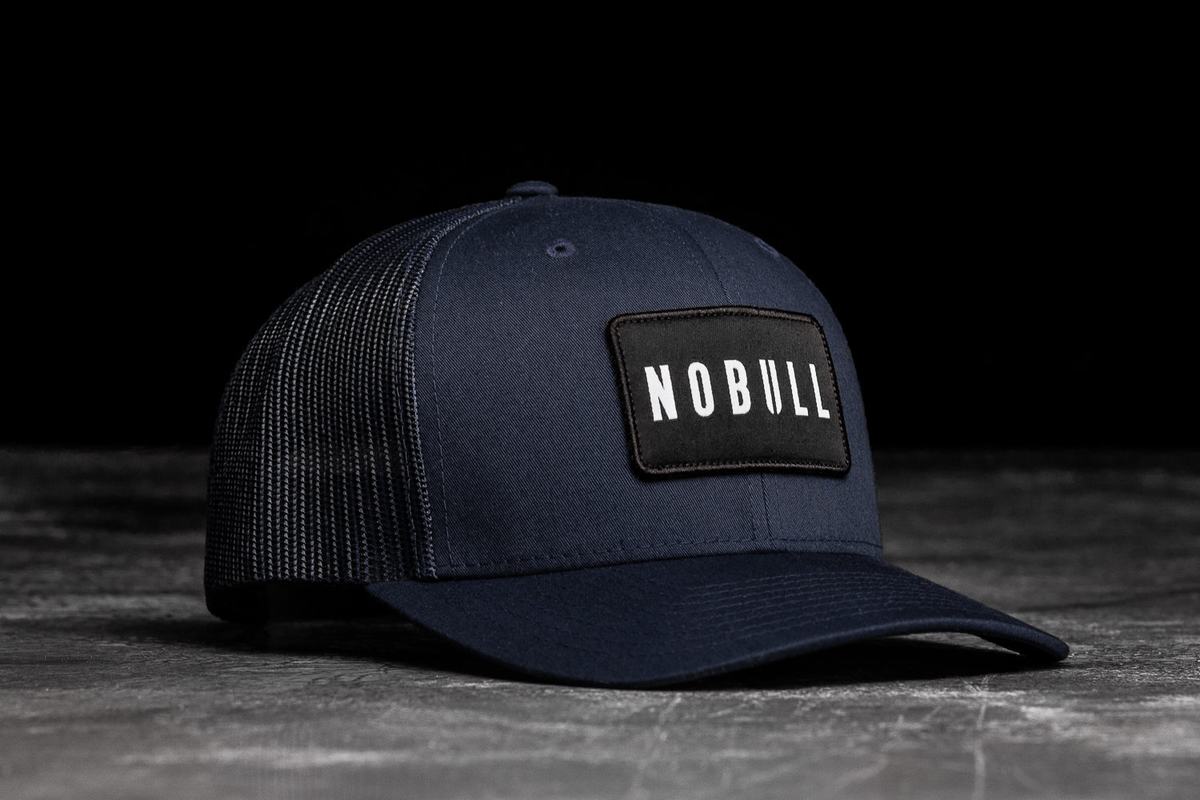 Navy Men\'s Nobull Curved-Brim Trucker Hats | USA450179