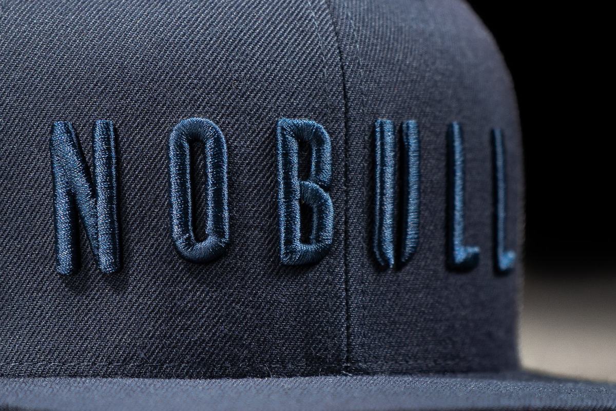 Navy Men's Nobull Flat-Brim Trucker Hats | USA357860