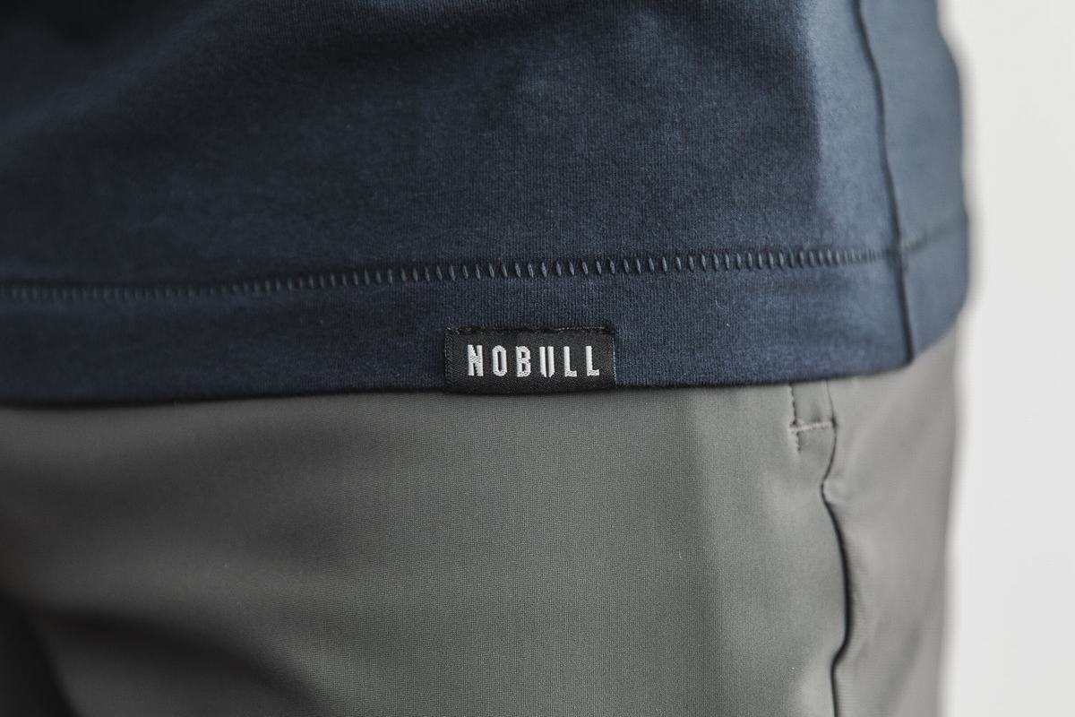 Navy Men's Nobull Heavyweight Pocket Long Sleeves | USA530647