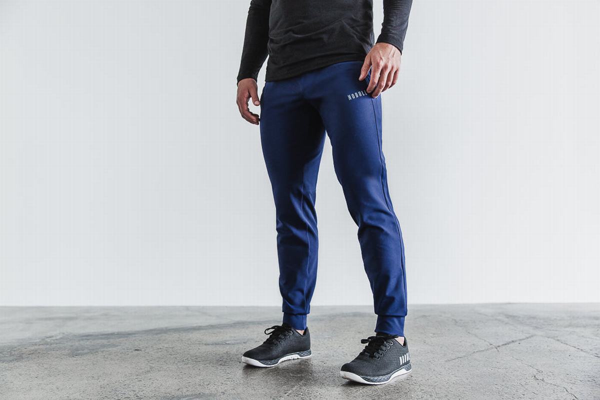 Navy Men's Nobull Joggers | USA690835