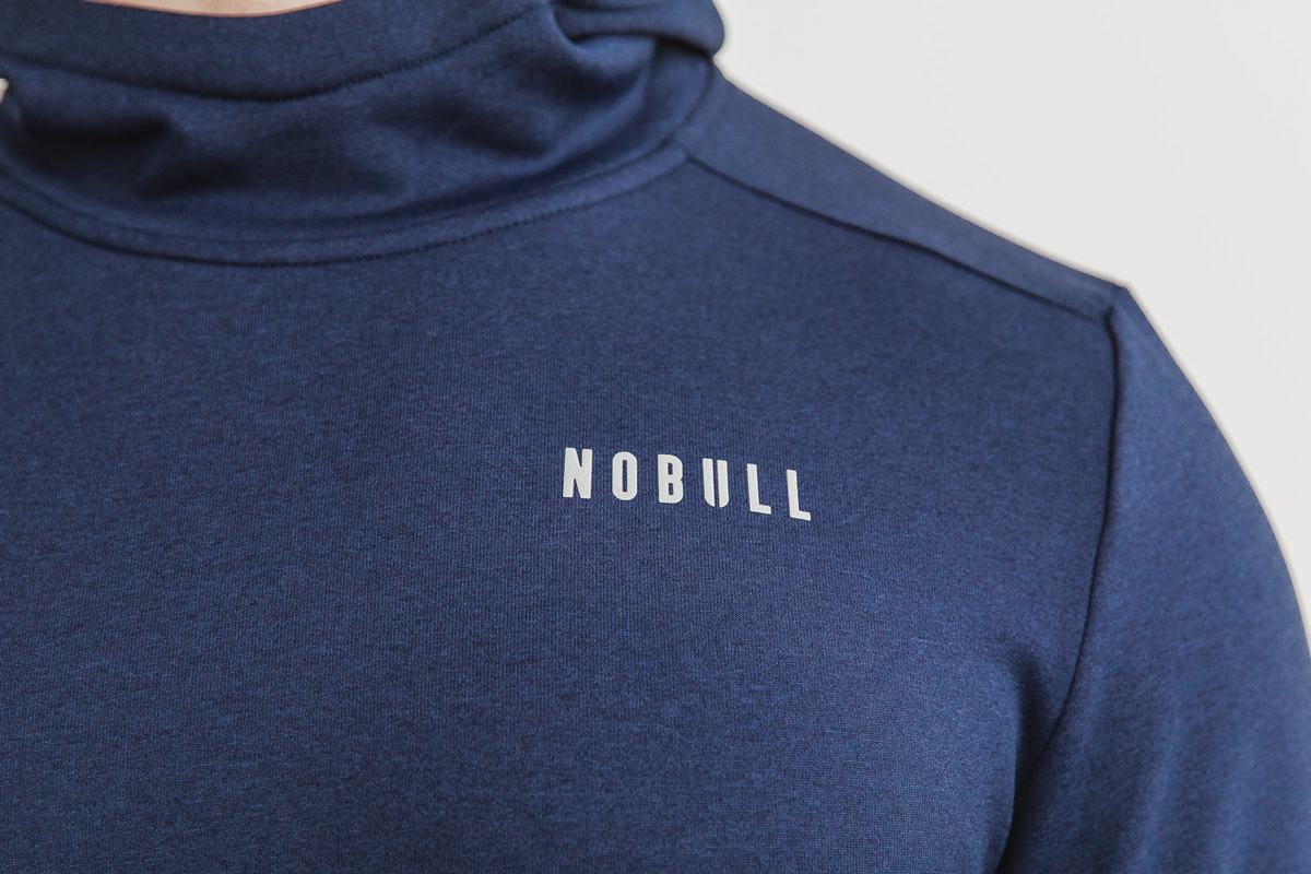 Navy Men's Nobull Performance Hoodie | USA568073