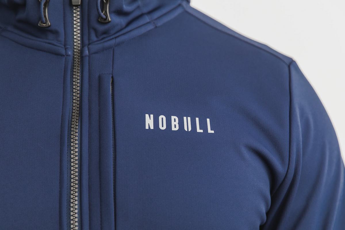 Navy Men's Nobull Softshell Jackets | USA208731