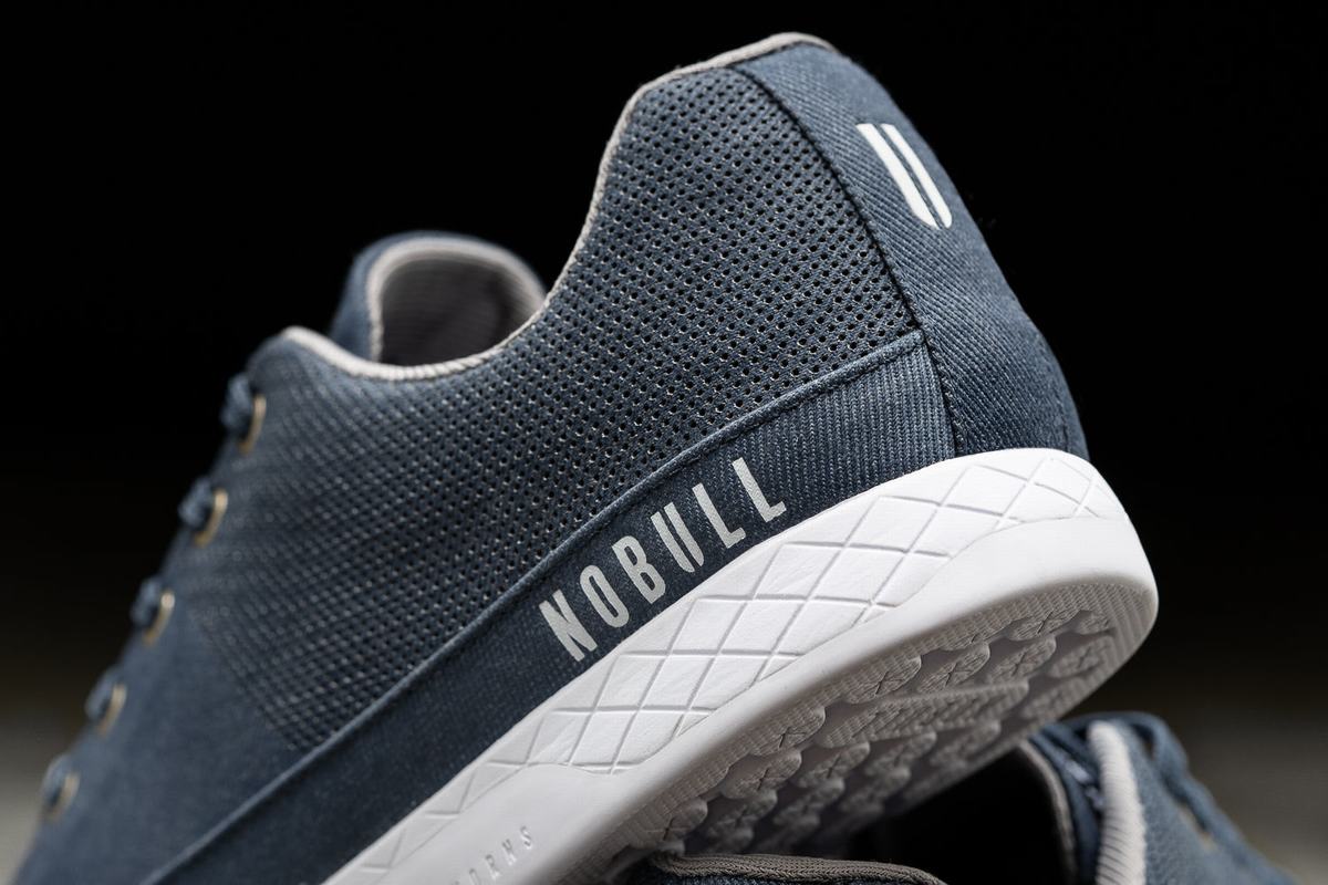 Navy Women's Nobull Canvas Trainers | USA819206