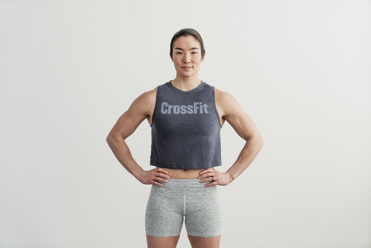 Navy Women\'s Nobull Crossfit® Muscle Tank Tops | USA974856