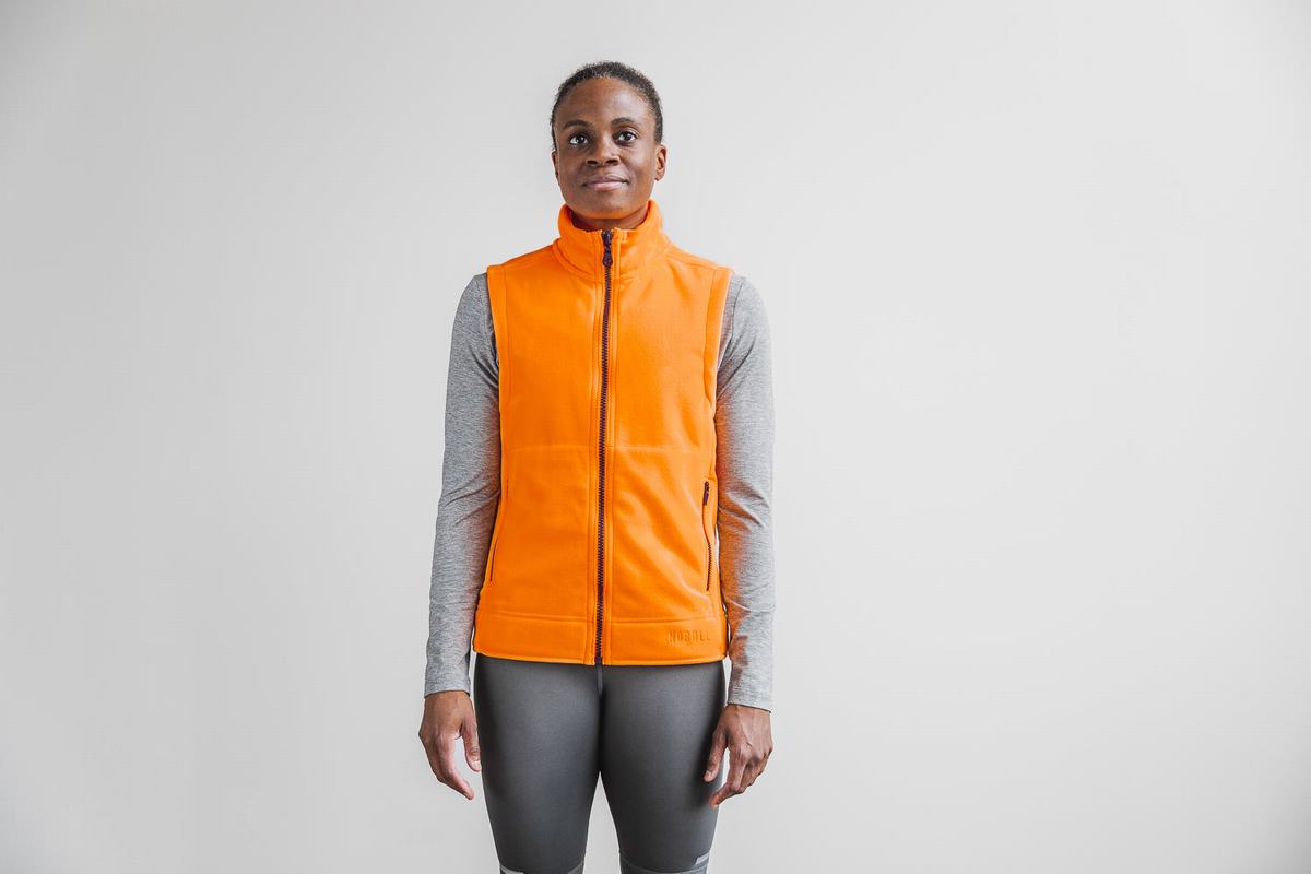 Orange Women\'s Nobull Arctic Neon Vest | USA546389