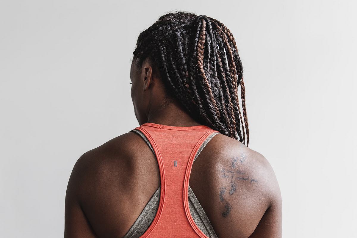 Orange Women's Nobull Racerback Tank Tops | USA147802