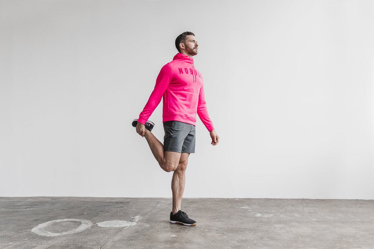 Pink Men's Nobull Neon Hoodie | USA438627