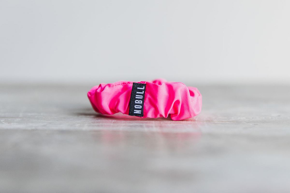 Pink Men's Nobull Scrunchie Neon Scrunchie | USA560924