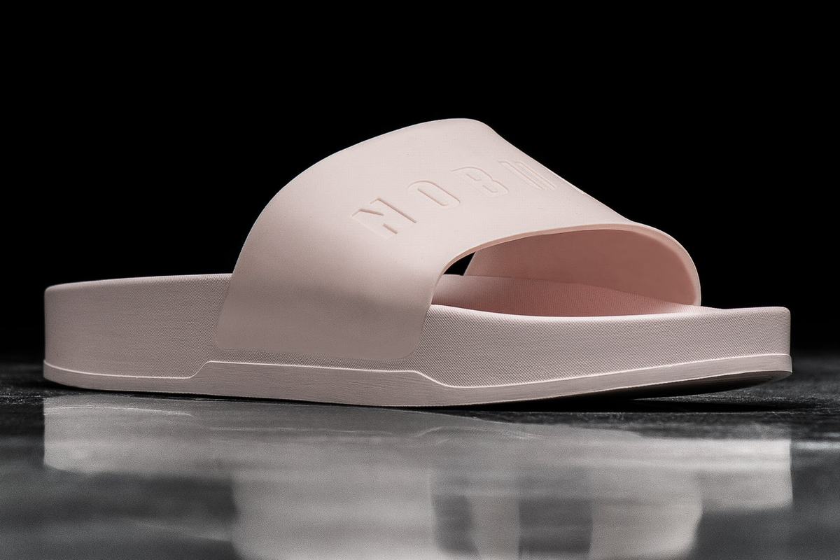 Pink Men's Nobull Slides | USA910475