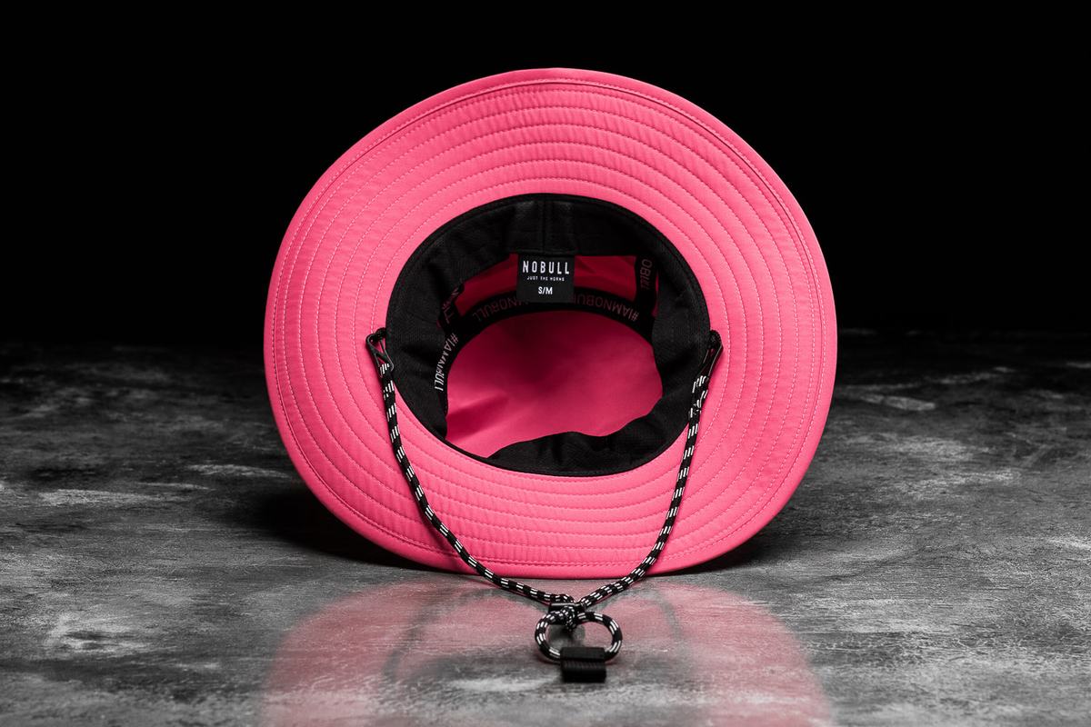 Pink Women's Nobull Boonie Neon Hats | USA654283