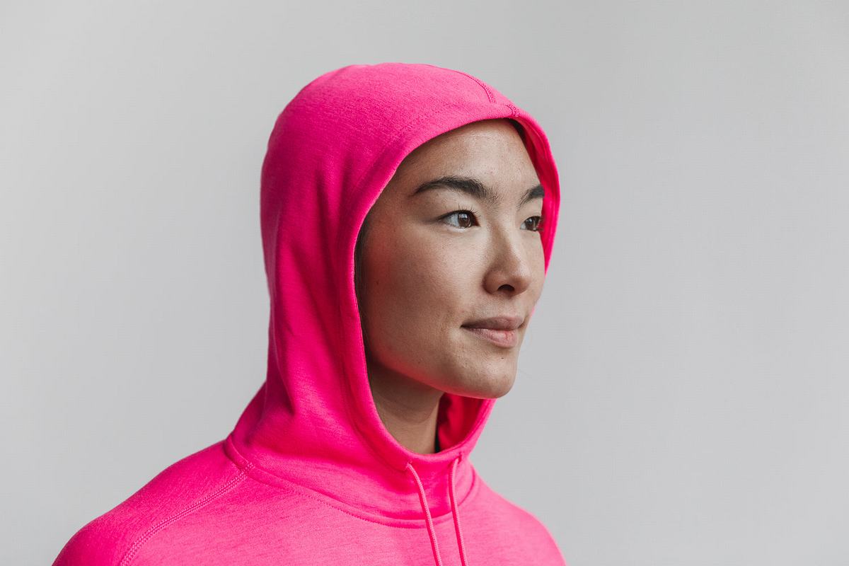 Pink Women's Nobull Neon Hoodie | USA437619