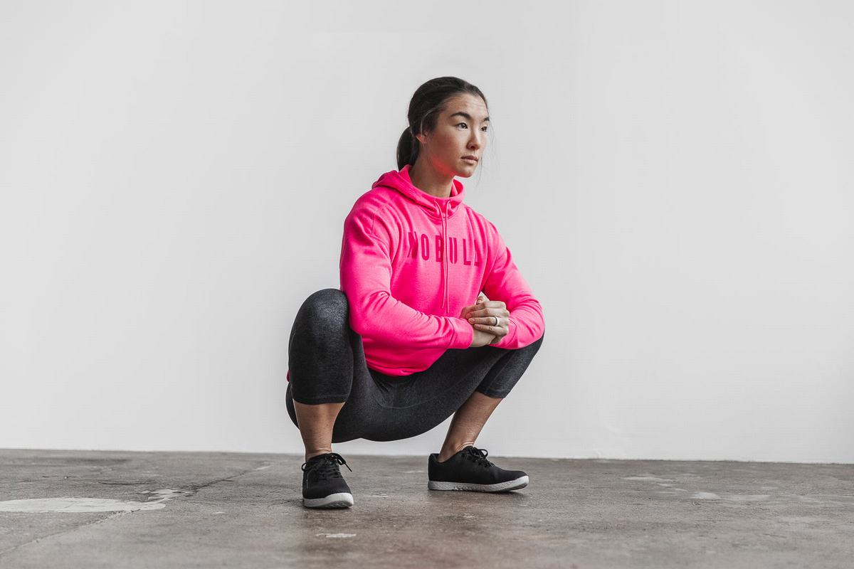 Pink Women's Nobull Neon Hoodie | USA437619