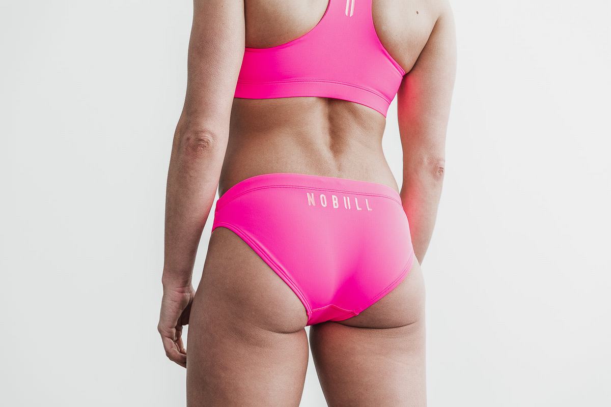 Pink Women's Nobull Neon Swim Bottom | USA489562