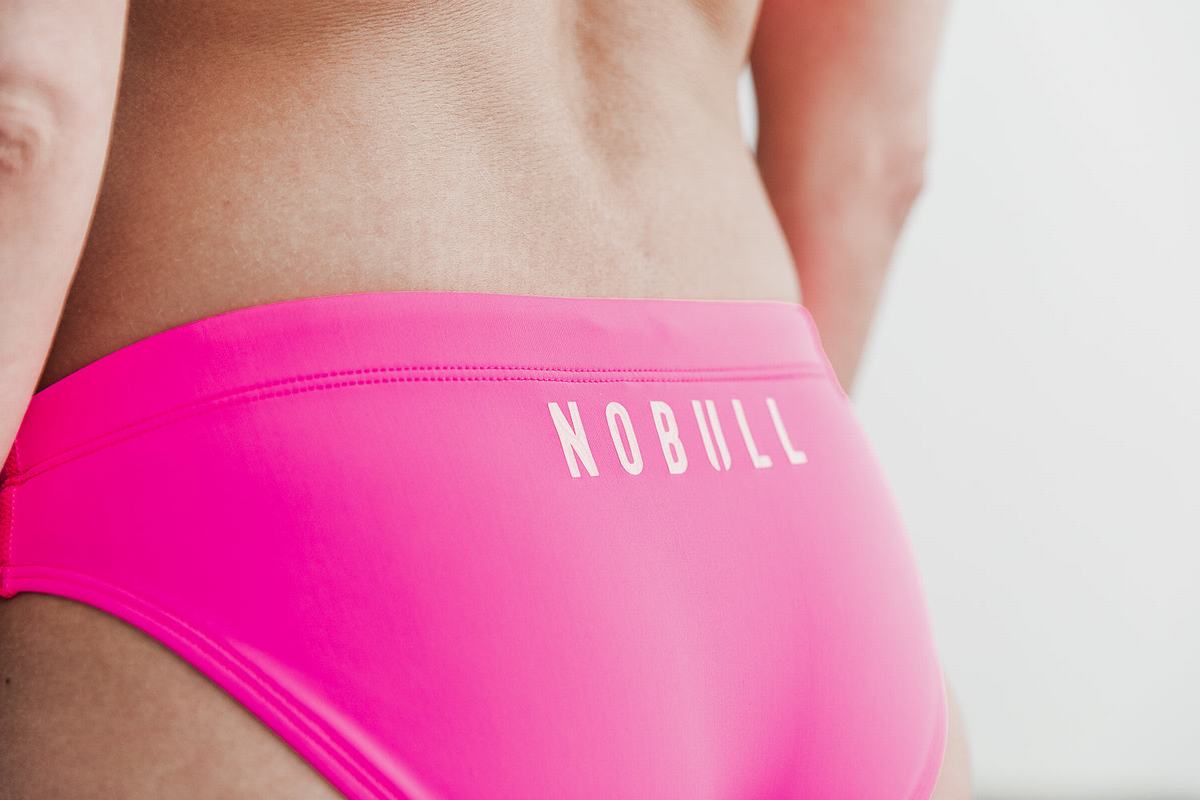 Pink Women's Nobull Neon Swim Bottom | USA489562