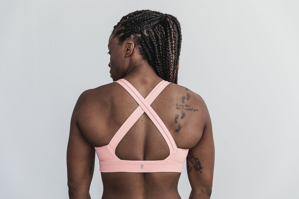 Pink Women's Nobull Pace Sports Bras | USA897432