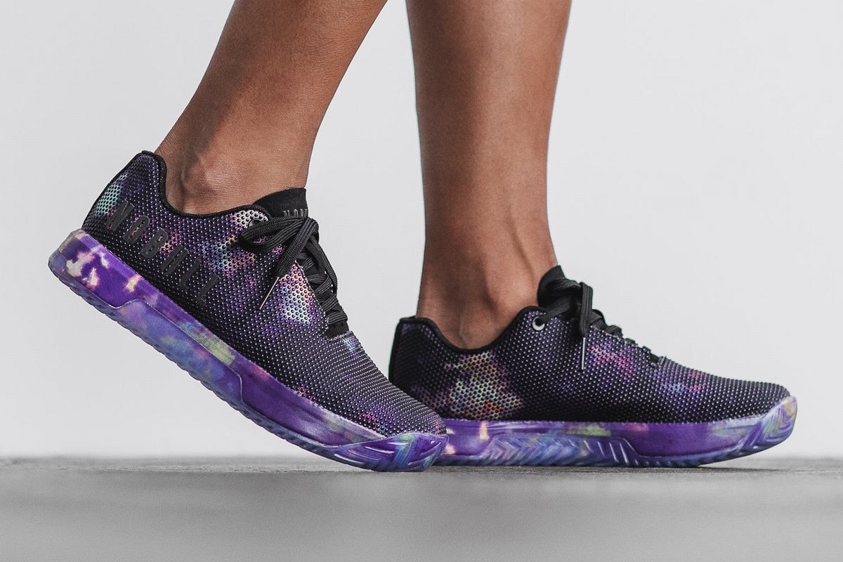 Purple Black Women's Nobull Superfabric Tie-Dye Trainers | USA872054