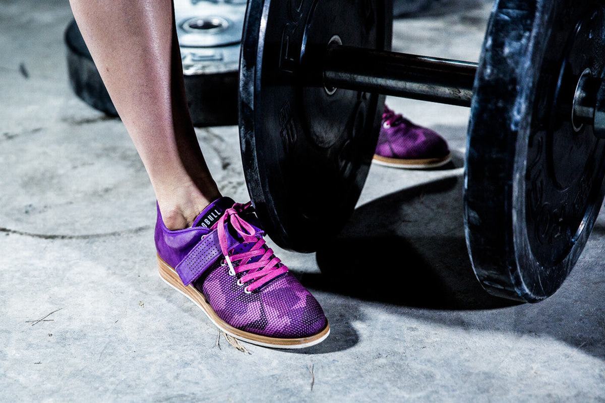 Purple Camo Women's Nobull Lifting Shoes | USA496708