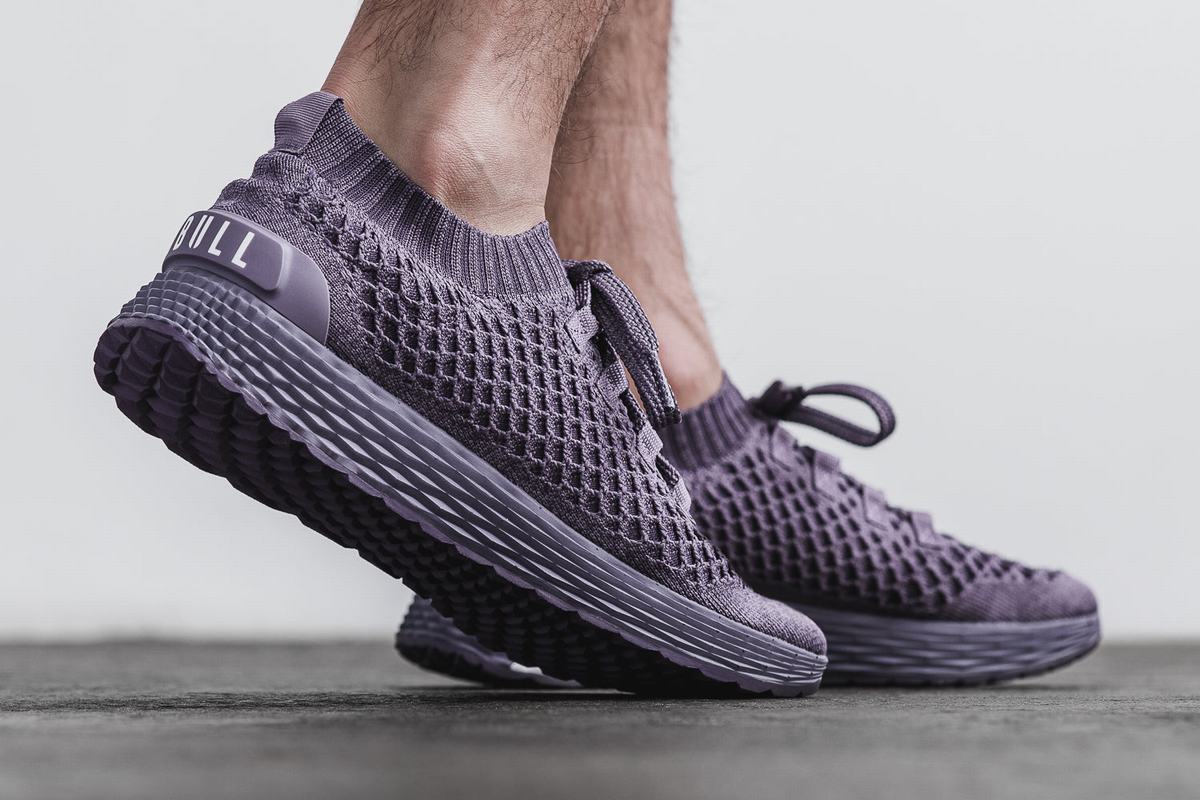 Purple Men's Nobull Knit Runner Running Shoes | USA026497