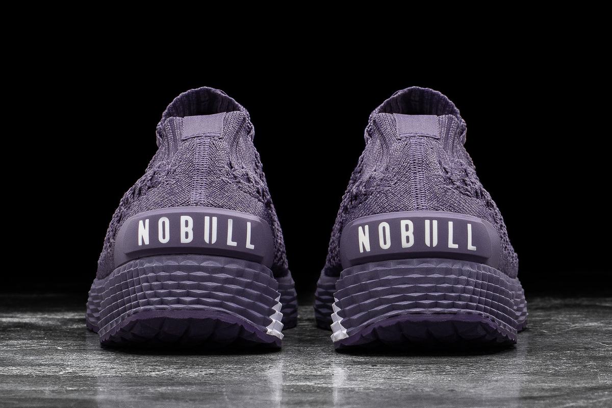 Purple Men's Nobull Knit Runner Running Shoes | USA026497