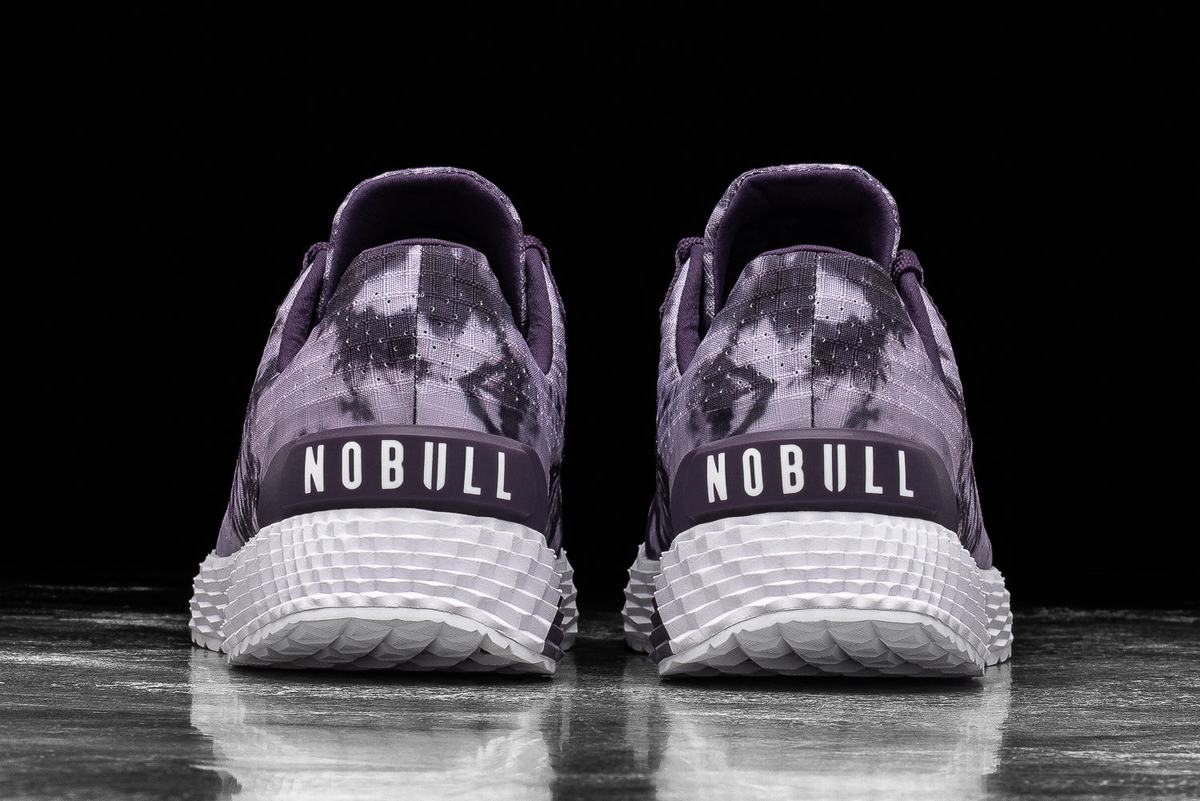 Purple Men's Nobull Tie-Dye Ripstop Runner Running Shoes | USA859702