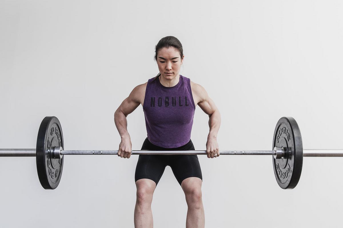 Purple Women's Nobull Muscle Tank Tops | USA093642