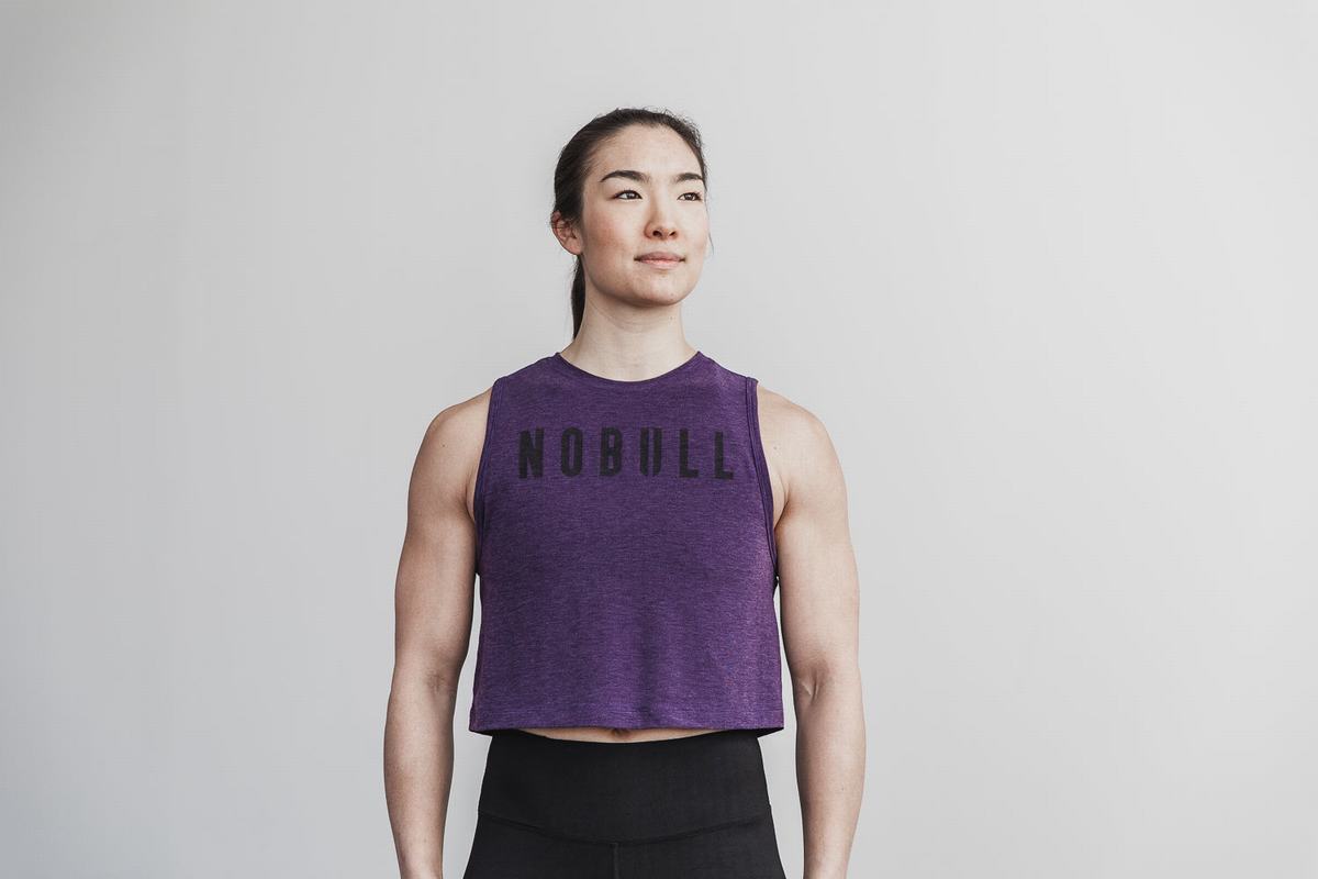 Purple Women\'s Nobull Muscle Tank Tops | USA093642