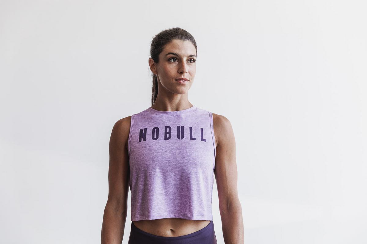 Purple Women's Nobull Muscle Tank Tops | USA914528