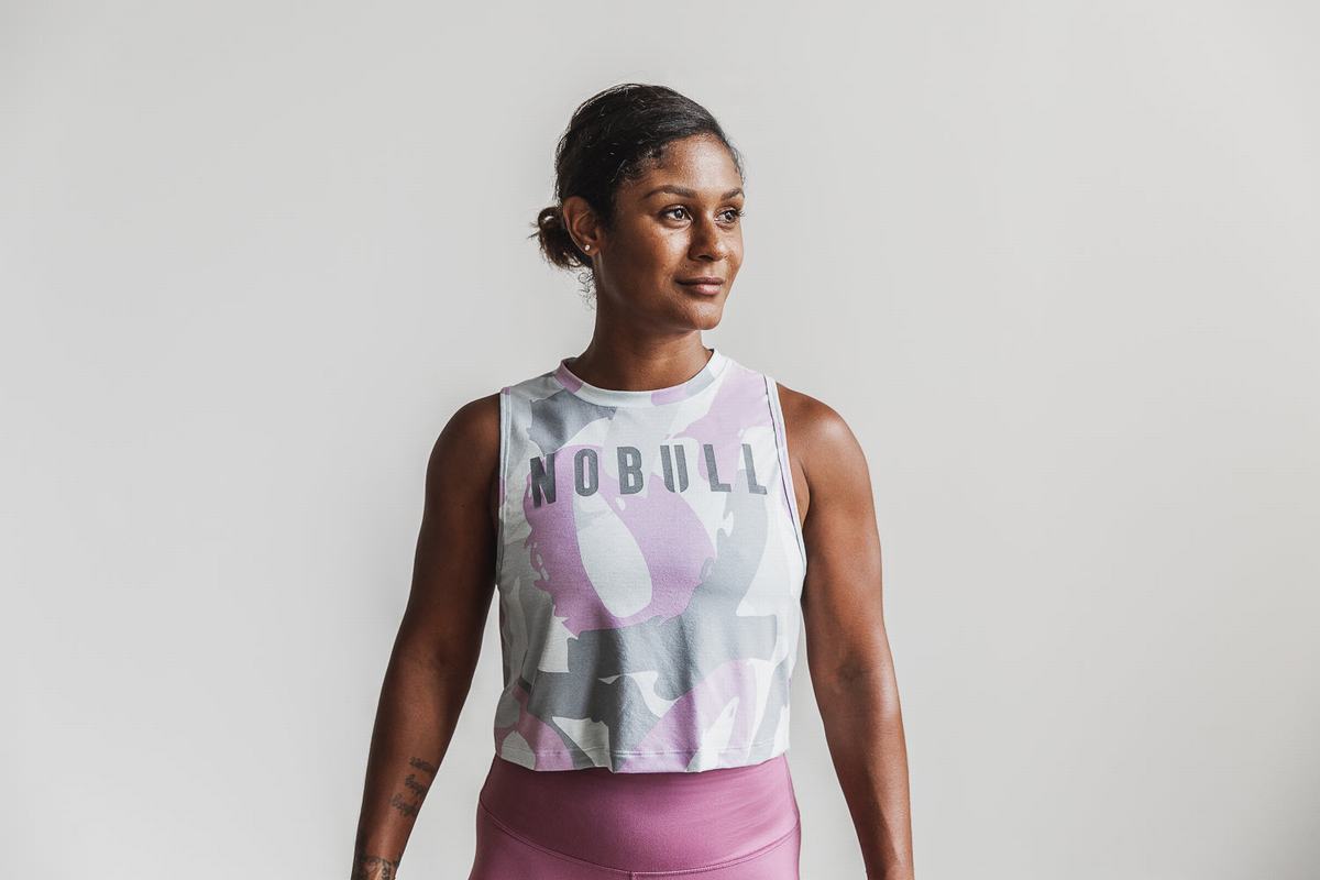 Purple Women's Nobull Muscle Toomey Tank Tops | USA706138