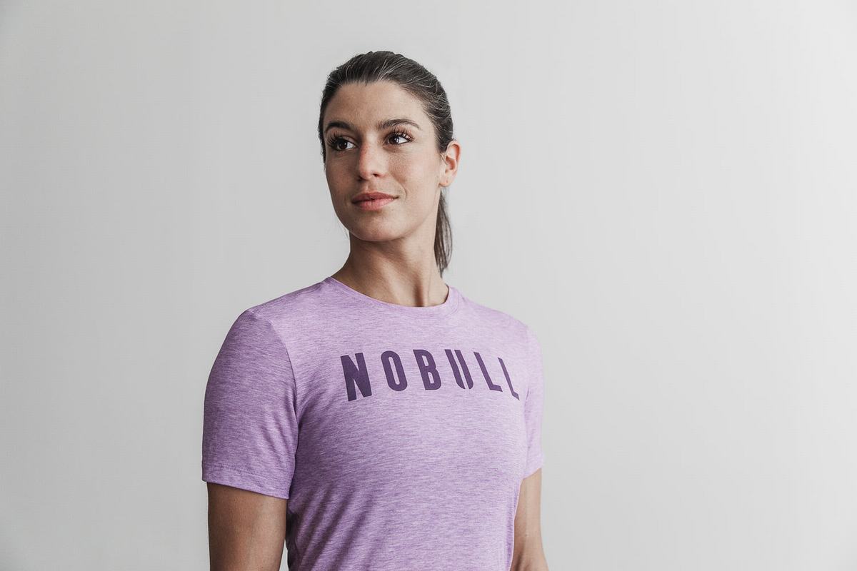 Purple Women's Nobull T Shirts | USA162548