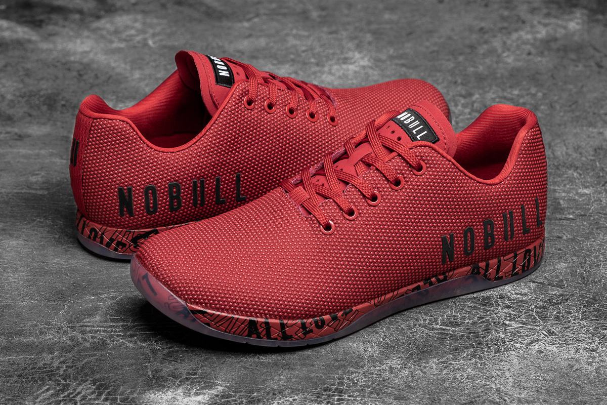 Red Men's Nobull Superfabric All Love Trainers | USA892436