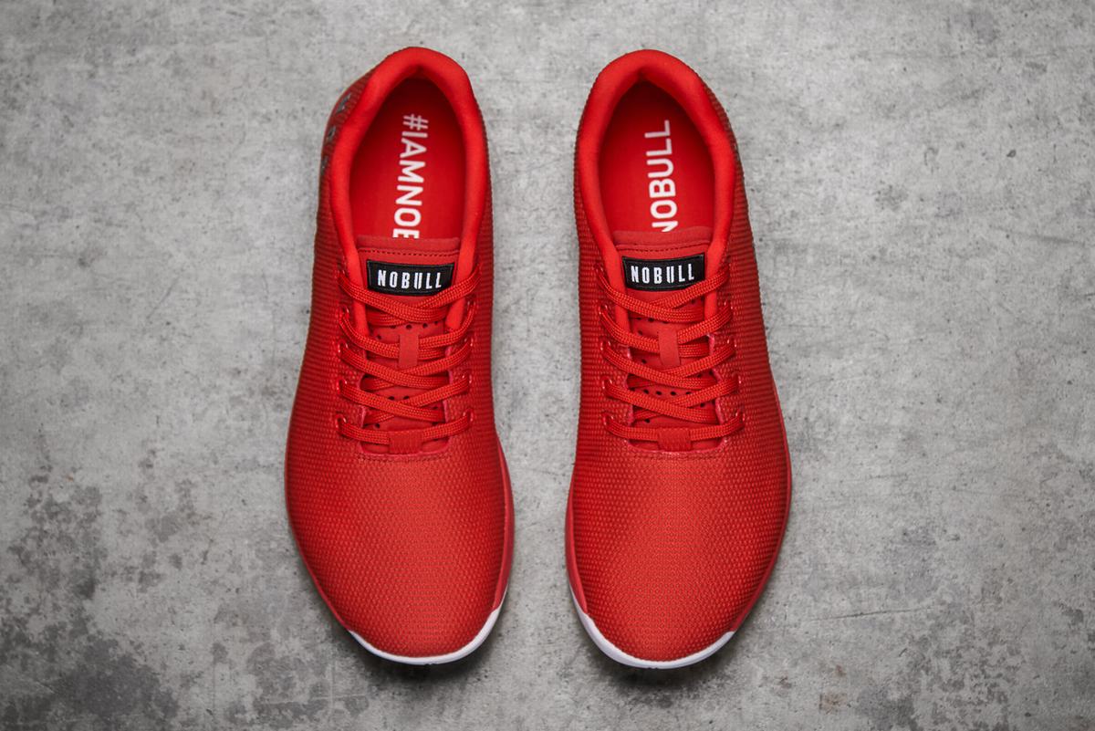 Red Men's Nobull Superfabric Trainers | USA043257