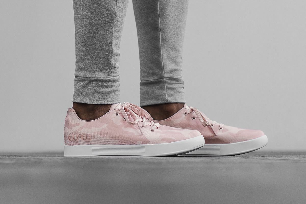 Rose Camo Women's Nobull Canvas Trainers | USA380729