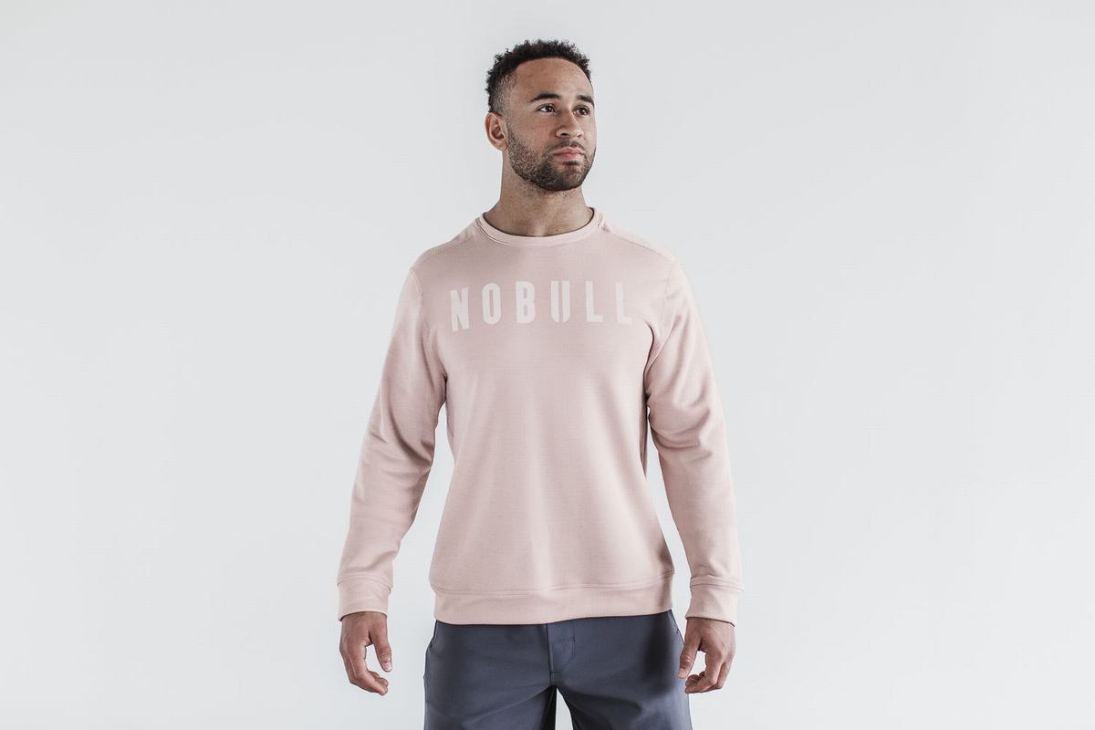 Rose Men's Nobull Crew Sweatshirts | USA539468