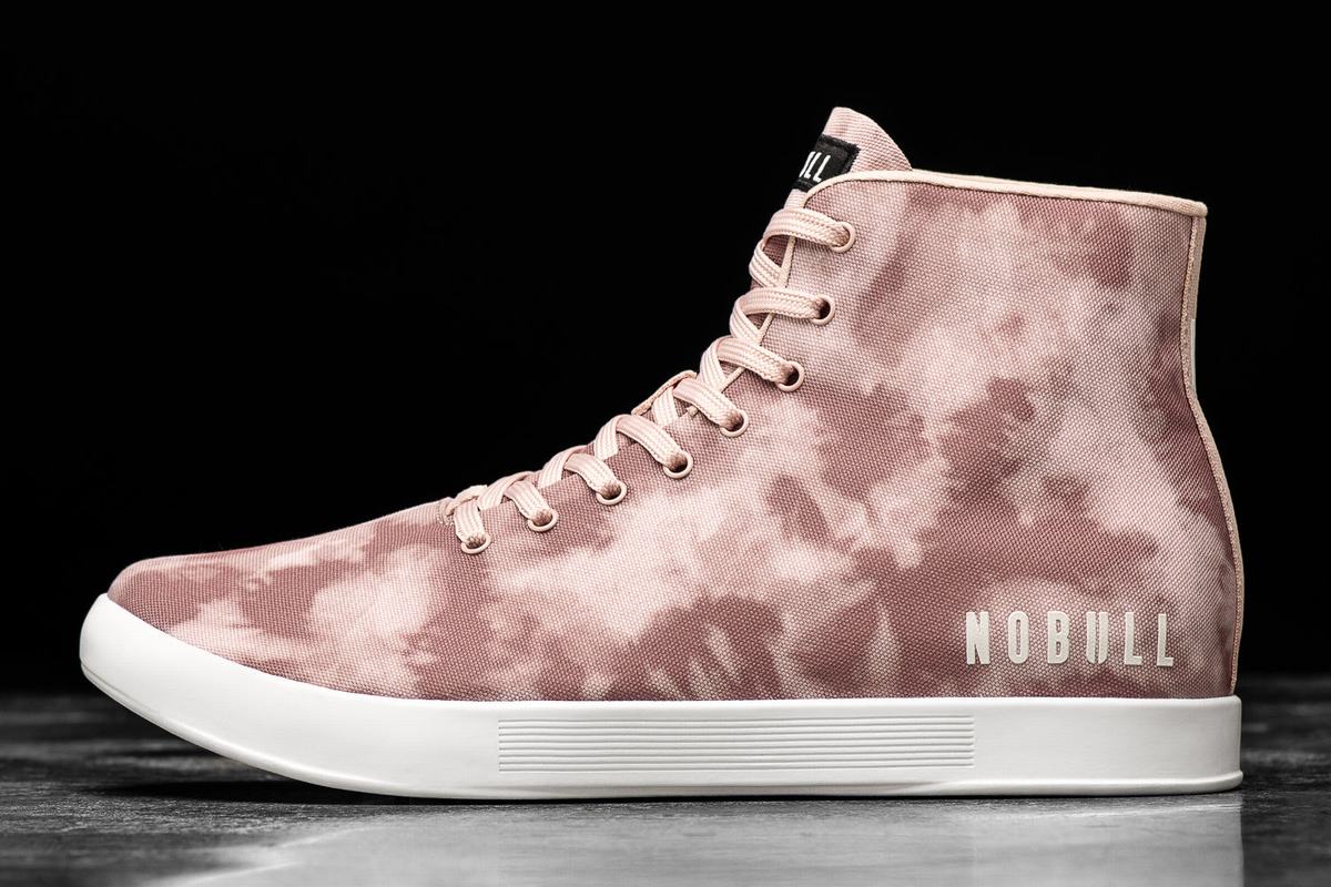 Rose Men\'s Nobull High-Top Tie-Dye Canvas Trainers | USA483201