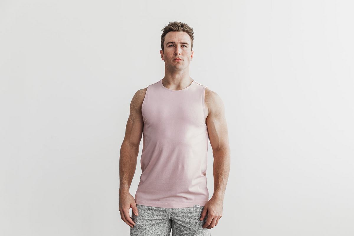 Rose Men\'s Nobull Lightweight Tank Tops | USA392051