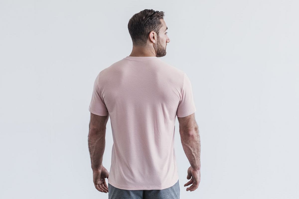 Rose Men's Nobull T Shirts | USA390568