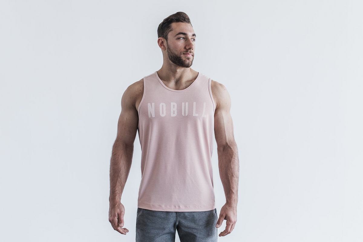 Rose Men's Nobull Tank Tops | USA867435